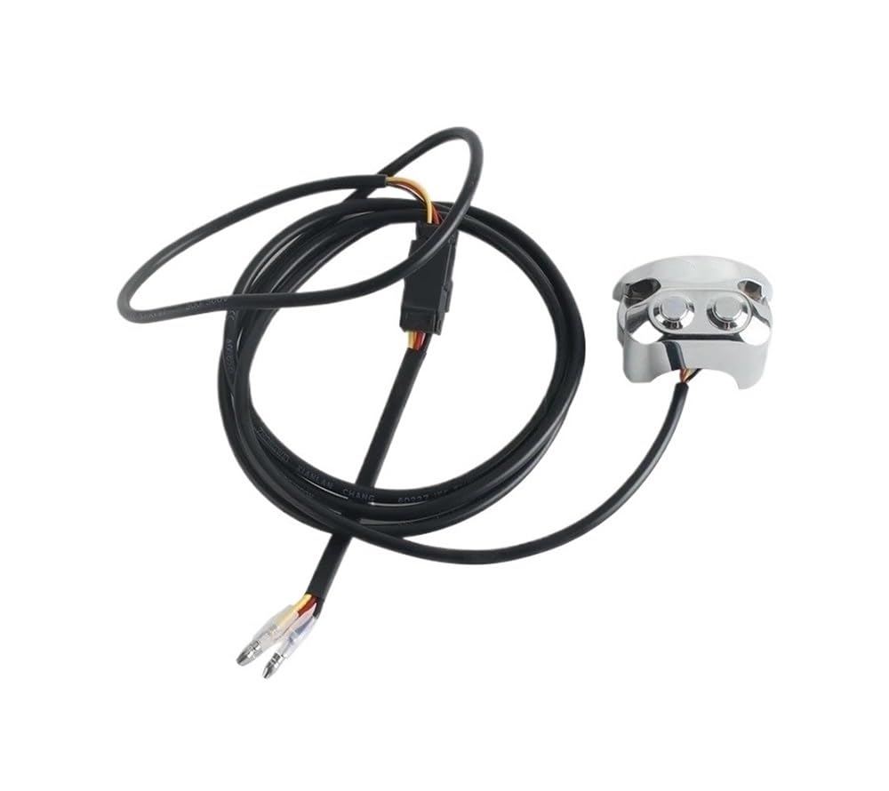 Commutateur Bouton Guidon Moto Interrupteur De Guidon Moto 25 Mm, 2 Boutons, Contrôleur Suspension Pneumatique, 3 Fils, pour Dyna, pour Sportster, V-Rod, pour Aero, pour Aero-A, XL883