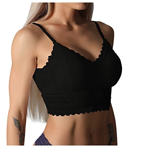Generisch Damen BHS 2026 Frauen Plus Größe Weste Ernte Drahtlose Bneue Frauen Spitze BH Oben Palette Soft Bralette Push Up Bustier