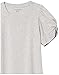 Amazon Essentials Women's Regular-Fit Twist Sleeve Crewneck T-Shirt, Light Grey Heather, Medium