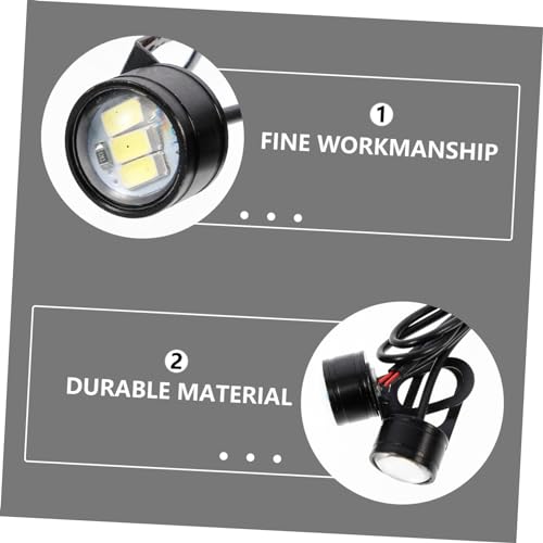 ULTECHNOVO 4Pcs Luz De Circulação Diurna Durante O Dia Luz Modificada Da Motocicleta Reequipamento L