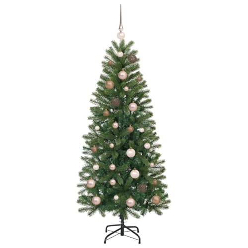 Árbol de Navidad artificial verde 150 cm con luces LED integradas 5