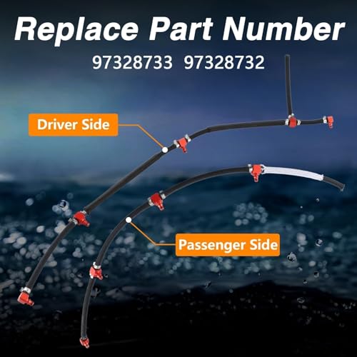 KPALAG Set of Diesel Fuel Injector Fuel Return line Assembly Compatible with 2004.5-2010 GM Duramax 6.6L LLY LBZ LMM 2004-2010 Sierra Silverado 2500HD 3500HD Replace# 97328733 98062291 by KPALAG - Image 8