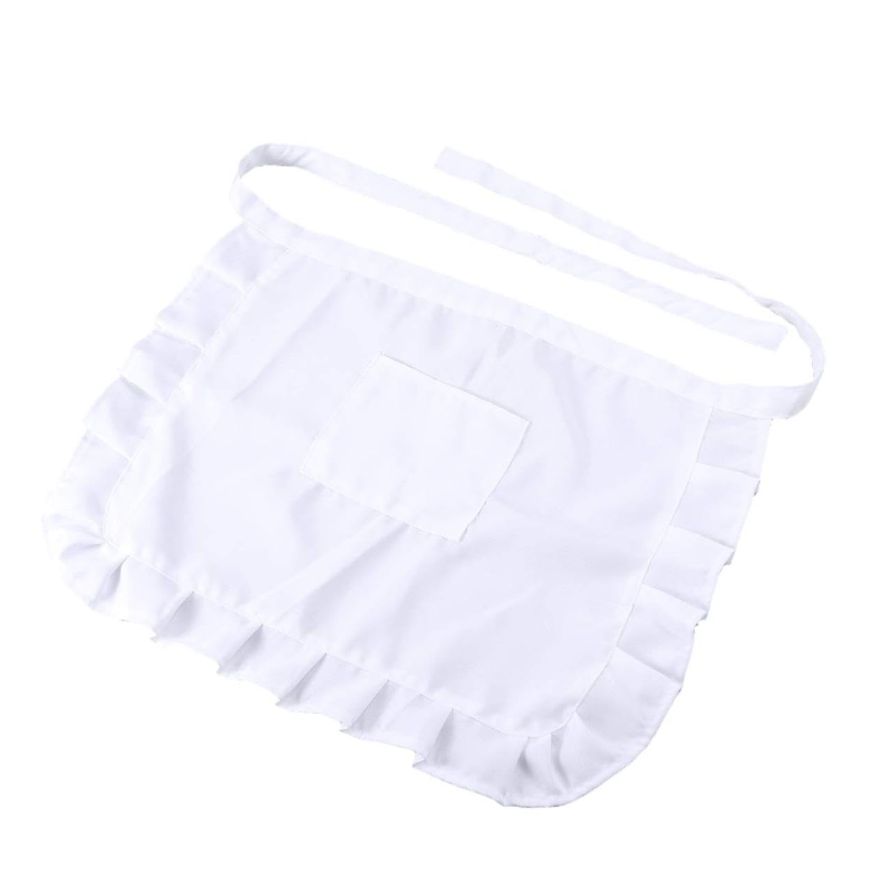 MAGICLULU 3Pcs Delantales De Cocina Delantal De Tienda Delantal De Media Cintura Delantal De Bolsillo Delantal De Trabajo Disfraces Delantal Corto Traje Delantal De Cocina De