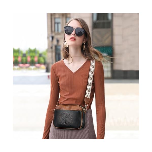 APHISON Quilted Crossbody Bags for Women Trendy,Vegan Leather Small Crossbody Purses Shoulder Handbags with Adjustable Strap