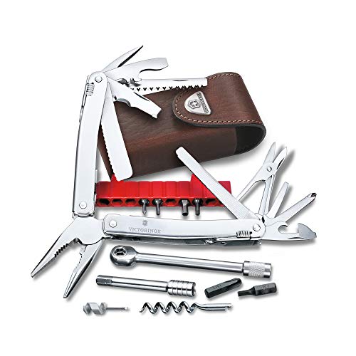 Victroinox Swiss Army SwissTool Spirit Plus Ratchet with Leather Pouch