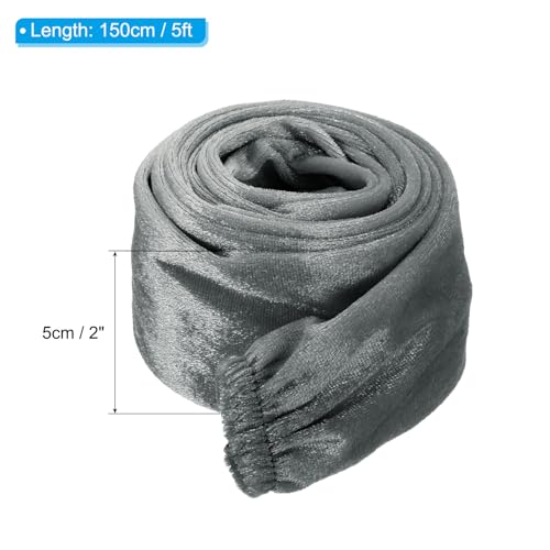 Image of PATIKIL 5ft Lamp Chain Cover, Chain Protective Sleeve Washable with Zipper for Chandelier Lighting Wires Swing Light Fixture, Grey