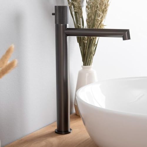 Wanda collection - Mitigeur progressif haut pour vasque Irminio gun-métal