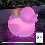 YTO Pool Speaker with Lights LED Duck Floating Speaker Bluetooth with Remote,TWS Pair and USB Rechargeable IPx7 Waterproof for Above Pools Party Lake River(1 Pcs)