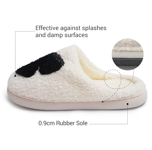 House Slippers for For Women & Teenagers | Non-Slip Cozy Warm Fuzzy Indoor/Outdoor Shoes Holiday Gift Slippers4