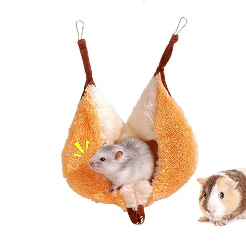 Semi Enclosed Ferret - Soft Hammock Cage Nest, Hamster and Small Pet Cave, Durable Animal Shelter | Resting and Travel Home for 
