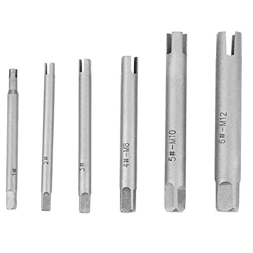 Tap Extractor - Steel Broken Head Taps Remover Stripped Screw Tap Extractor Set (6Pcs) #TOP4