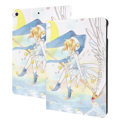 Compatible with カードキャプターさくら iPad Pro ケース 2024 13インチ(最新型) iPad Pro 13インチ ケース タブレットケース Ipad pro タブレット ケース PUレザー 二つ折スタンド 角度調整 横置きスタ
