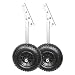 Seamax EZ Load Boat Launching Wheels Set for Inflatable Boat & Aluminum Boat, with 12" Pneumatic Tire & 2 Height Position