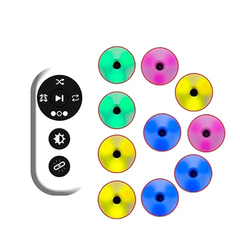 Reaction Training Light, Agile Reaction Training Kit with Remote Control, 4 Training Modes, 4 Light Colors, Improve Balance/Reaction/Agility/Speed/Cognition, for Physical Training