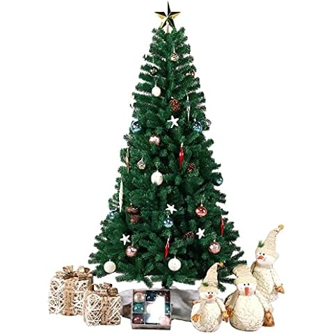 Árbol de Navidad Artificial de 210cm, PVC Ignífugo - Yamctopy Cover
