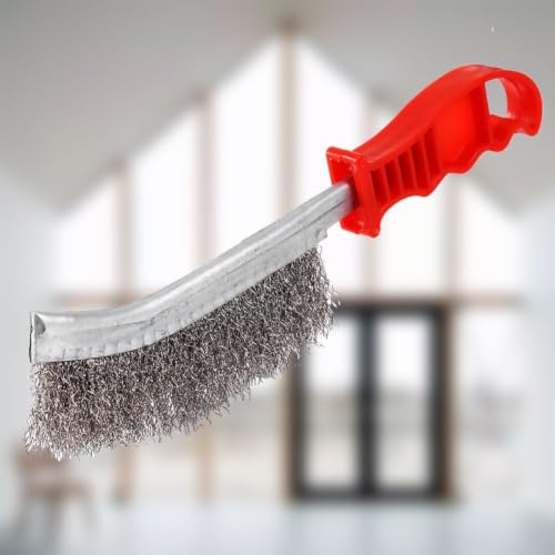 Image of Wire Brush, Heavy Duty Scratch Wire Brush Stainless Steel Wire Hand Brush Paint Removal Tool for Scrubbing