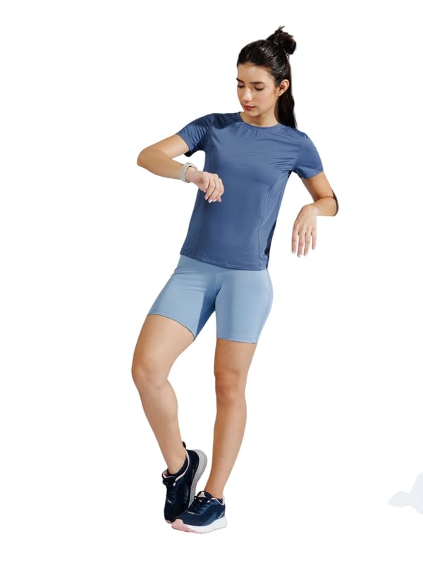 basicplz Women t Shirt | Feather-Light Drifit | Gym top, Yoga, Running, Cycling | Breathable Activewear | Gym t Shirt for Women Workout-picture-11