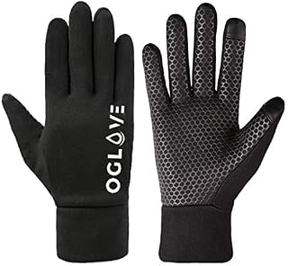 OGLOVE Waterproof Thermal Sports Gloves for Kids, Touchscreen Sensitive Field Gloves for Football
