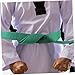 Happyyami 3pcs Professional Karate Belt White Belts Martial Art Waist Guard Training Taekwondo