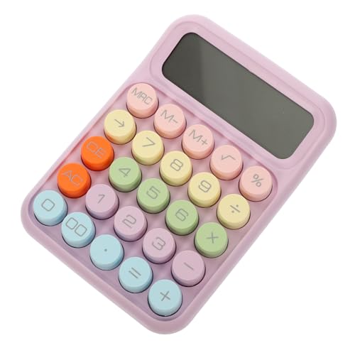 SEWACC Cute Mechanical Keyboard Calculator with LCD Display Lightweight Design for Office and Students Stylish Aesthetic Small Desk Tool