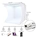 fotoconic Portable LED Light Box Photo Tent with Ring Light, 12 Inch 31cm Dimmable 3200K~6500K Warm White Lighting, 6 Color Backdrop for Product Photography Shooting