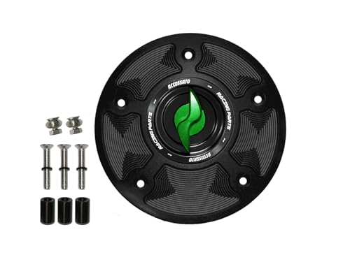 Bouchon essence Accossato vert à cliquet pour ravitailler la CBR 1000 RR