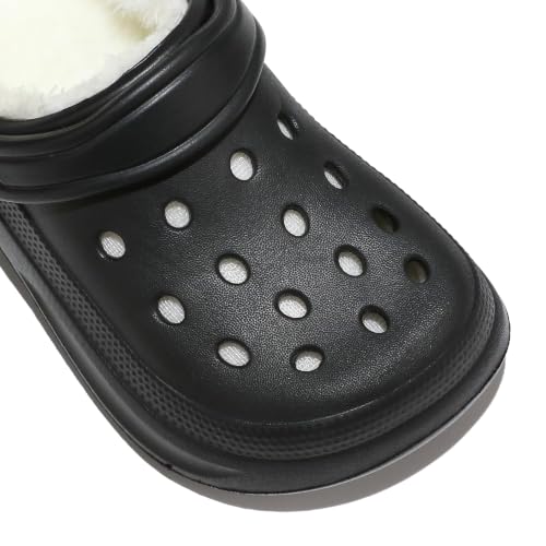 Image of Girls' Boys' Fur Lined Clogs Cozy Slip-on Winter Fuzzy Slippers