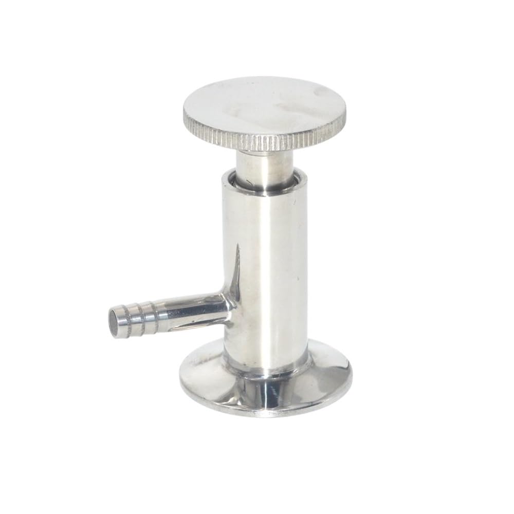 AARTERZZA 304 Stainless Steel Sampling Valve 50.5mm 25.4mm Ferrule OD Fit 1/2" 1.5" Tri Clamp(25.4mm Ferrule)