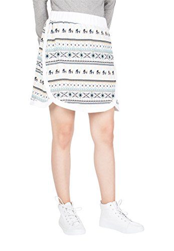 LOFBAZ Women's Cotton Spandex Elephant Printed Casual Short Skirts