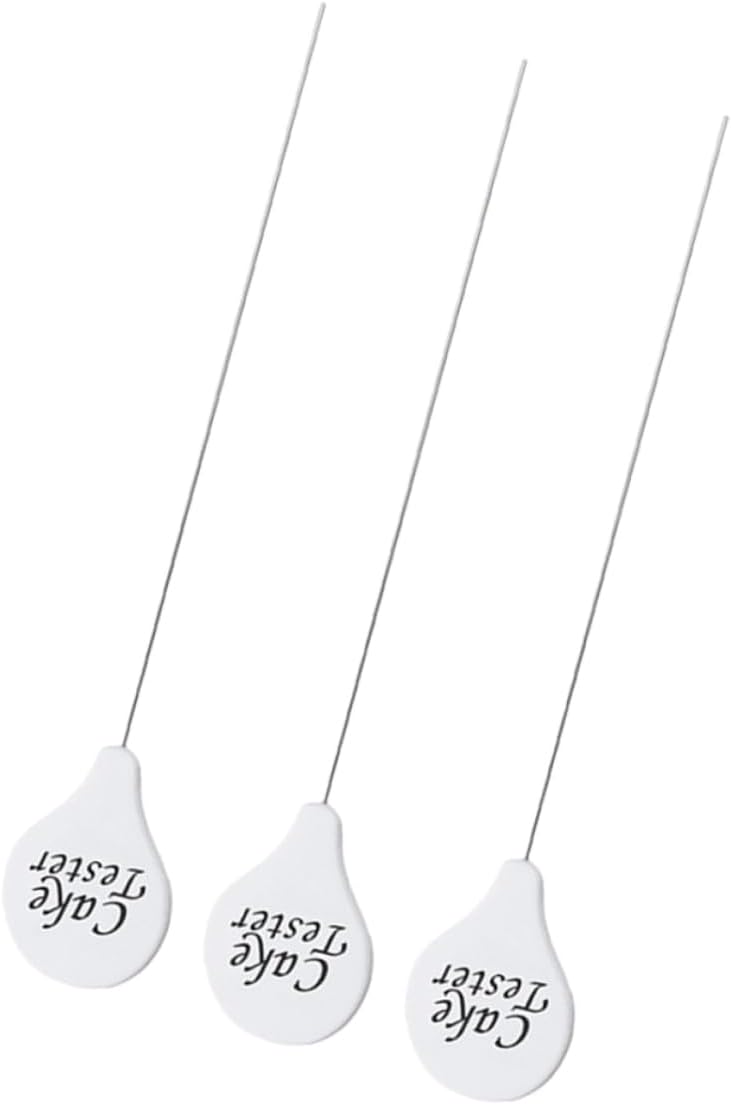 3pcs Stainless Steel Cake Tester Baking Tool Cover Muffin and Biscuit Probe for Home Baking for Cake and Bread Cooking