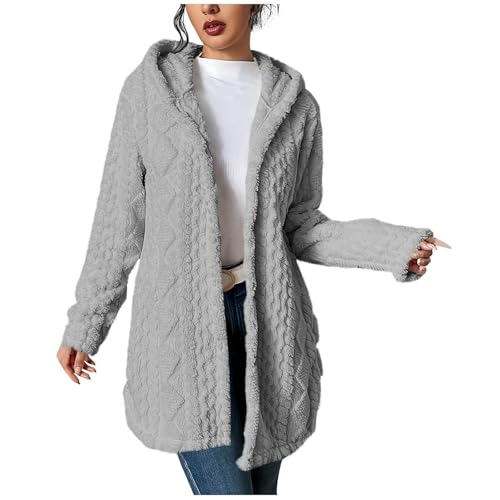 Veste polaire doublée Sherpa chaude et pelucheuse pour femme