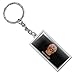 GRAPHICS & MORE Rectangle Personalized Custom 1 Line Day of The Dead Skull Keychain in Chrome Plated Metal