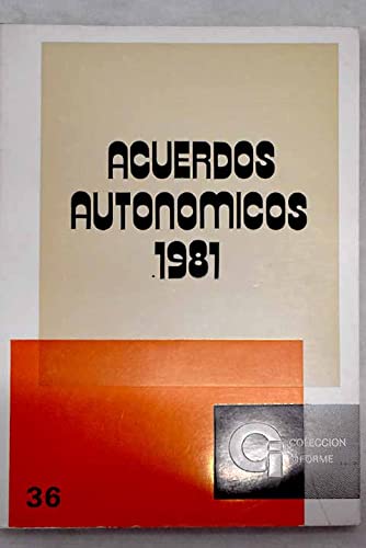 Acuerdos autonomicos 1981