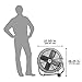 Maxx Air | Industrial Grade Air Circulator for Garage, Shop, Patio, Barn Use | 24-Inch High Velocity Drum Fan, Two-Speed, Yellow (Yellow)