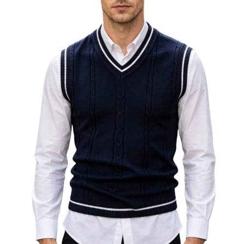 Chaleco de punto para mujer estilo cárdigan casual sin mangas multicolor diario
