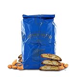 biscotti di prato alle mandorle, cantucci classici alle mandorle e pinoli, sacchetto 250g x 12