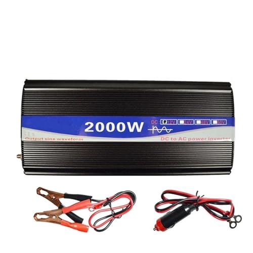 Onduleur onde sinusoïdale 24V 230V 2000W convertisseur puissance double affichage