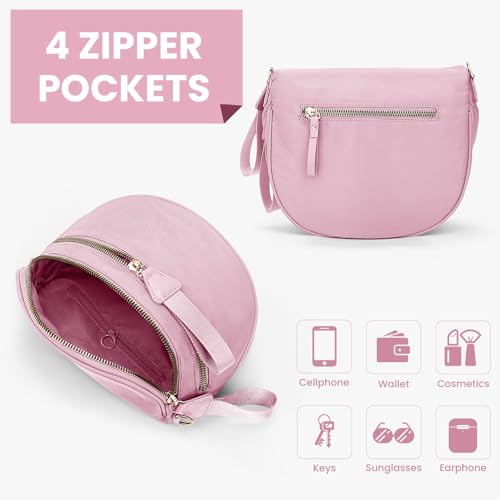 Image of Lushandy Bum Bag Checkered Crossbody Bag Mom Everyday Purse | Roomy Space, Wipe Clean, Wide Strap