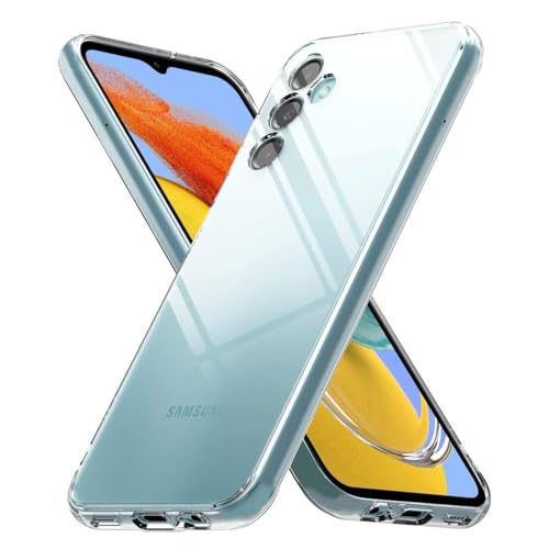 Image of COVERBLACK Flexible Rubber Case Back Cover Compatible for Samsung M14 5G - Transparent