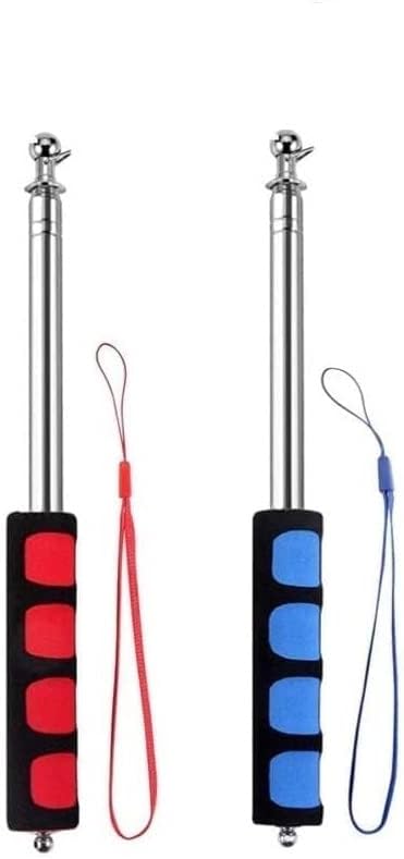 deziine�.Fx 2Pcs Social Distance Stick 5 Feet Extendable Handheld Pointer for Measure Distance, Telescopic Teacher Pointer for School Outdoor Travel (2)
