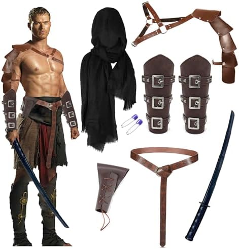 Medieval Renaissance Accessories Knight Leather Viking Belt Half ...