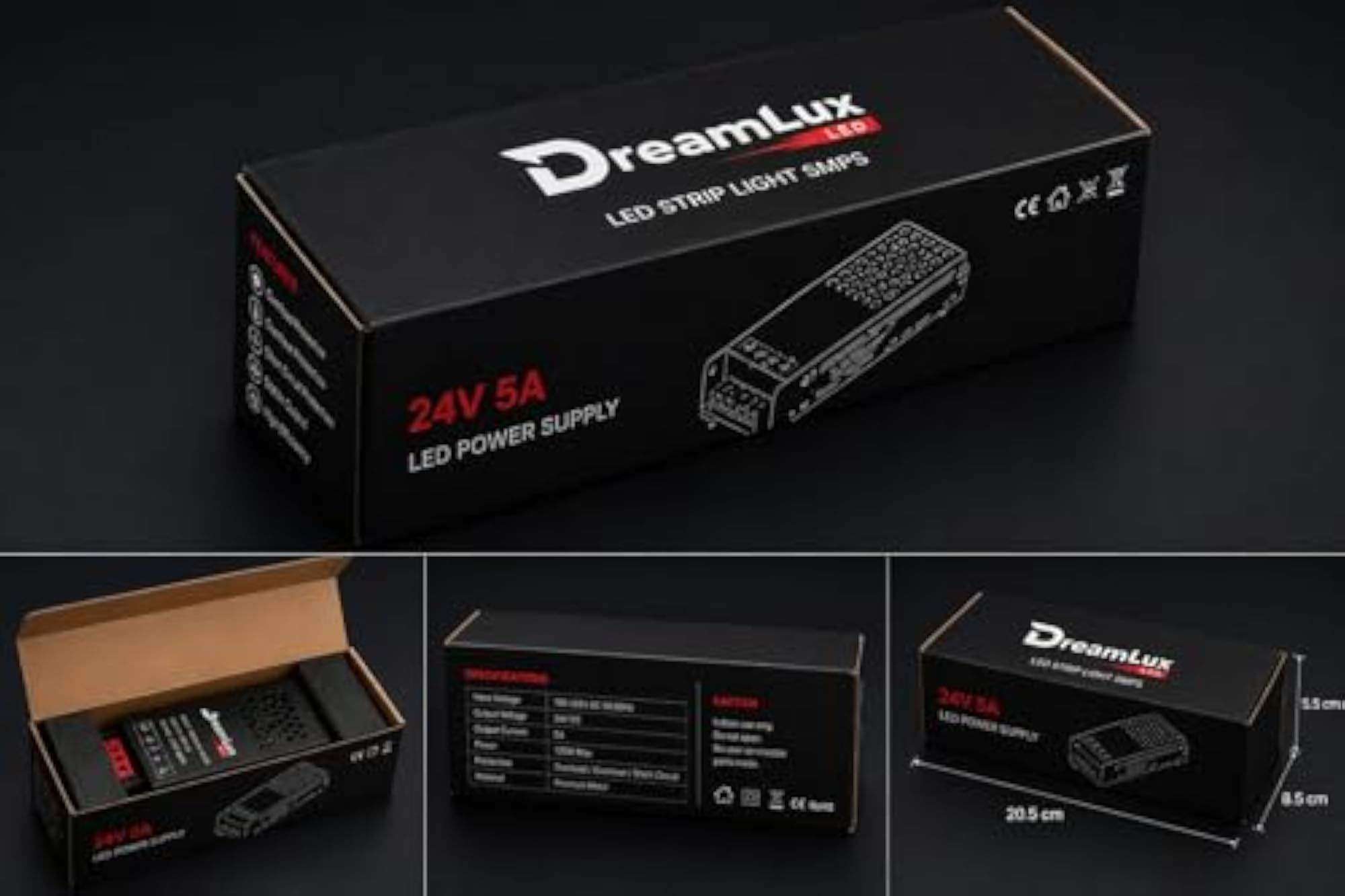 120W 24V SMPS Power Supply AC to DC Converter