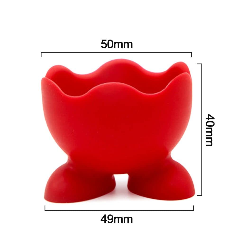 10 PCS Silicone Egg Cup Holders Drying Egg Storage Rack Colorful Soft Boiled Egg Serving Cup Bracket Egg Tray Kitchen Tools Gadgets