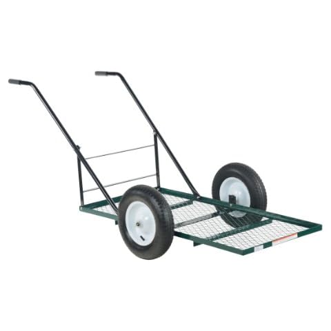 Vestil LSC-2448-TC Steel Service Cart, Pneumatic Wheels, 500 lbs Load Capacity, 45" Height, 53" Length X 24" Width Cover