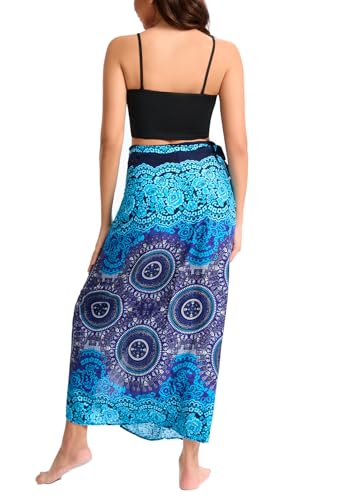 Sarong Wraps for Women,Boho Beach Cover Up Skirt with Tie3