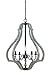 Savoy House 3-2656-5-149 5 Light Foyer - Traditionalstyle with Country French and Rustic Inspirations - 29.5 inches Tall by 24 inches Wide, Weathered Ash Finish