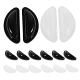 minkissy 40 Paare Silikon Nasenpads für Brillen Rutschfest Selbstklebend Weiche Ersatz-nasenbrücke...