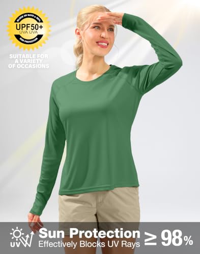 Image of UPF 50+ Sun Shirt for Women Long Sleeve Quick Dry UV Protection Hiking Top