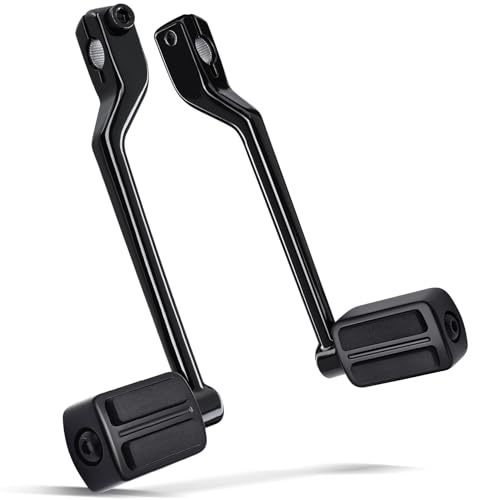 Amazicha Heel Toe Shift Pegs Shifter Lever Peg Stainless Steel Fit for Harley Touring Road Glide Street Glide Electra Glide 1988-later FL Softail 1986-later Tri Glide Trikes 2008-later Black