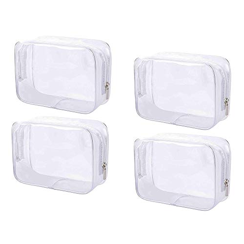 4 Pièces Sac Cosmétiques Transparent, Trousse Toilette Transparente, Convient pour Les Voyages, Les Voyages d'affaires, Le Camping Et Les Activités de Plein Air, Etc Cover